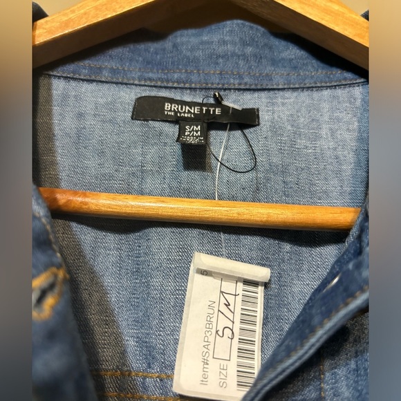 BRUNETTE THE LABEL Blonde Denim Jean Jacket - Picture 3 of 5